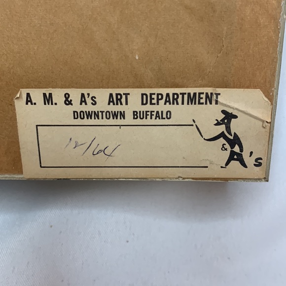 Vtg Signed Charles Mondin French Paris cafe city scape framed lithograph artwork - Picture 10 of 10